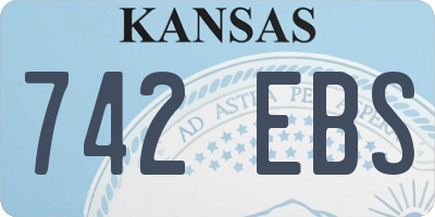 KS license plate 742EBS