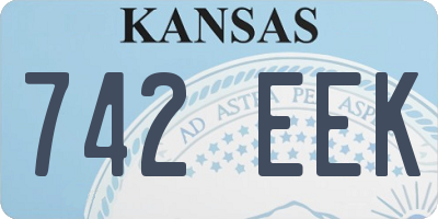 KS license plate 742EEK