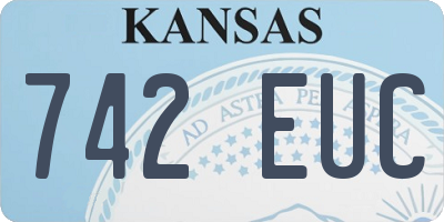 KS license plate 742EUC