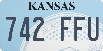 KS license plate 742FFU