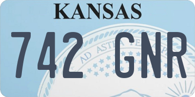 KS license plate 742GNR