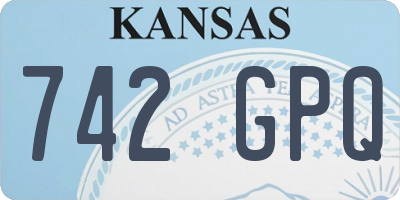 KS license plate 742GPQ