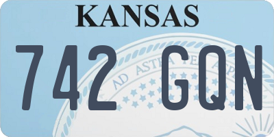 KS license plate 742GQN