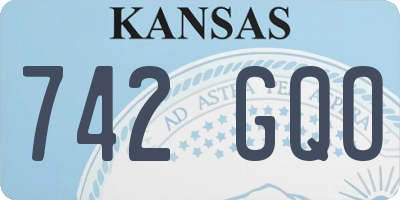 KS license plate 742GQO