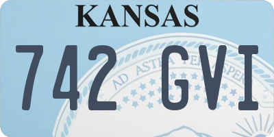 KS license plate 742GVI