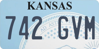 KS license plate 742GVM