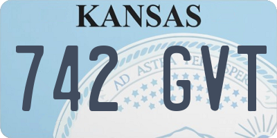 KS license plate 742GVT