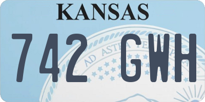 KS license plate 742GWH
