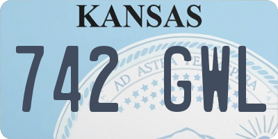 KS license plate 742GWL