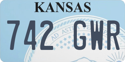 KS license plate 742GWR