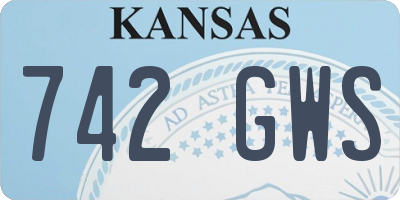 KS license plate 742GWS