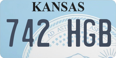 KS license plate 742HGB