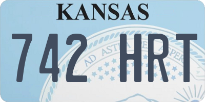 KS license plate 742HRT