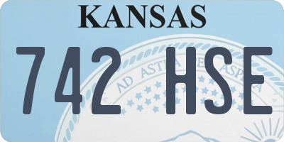 KS license plate 742HSE