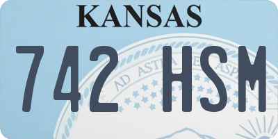 KS license plate 742HSM