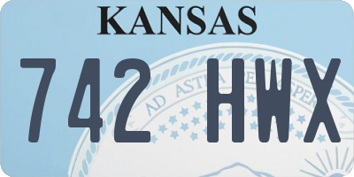 KS license plate 742HWX