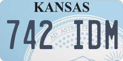 KS license plate 742IDM