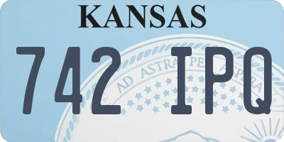 KS license plate 742IPQ