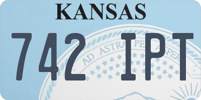 KS license plate 742IPT