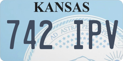 KS license plate 742IPV