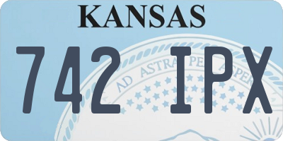 KS license plate 742IPX