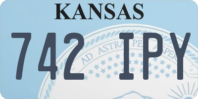 KS license plate 742IPY