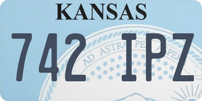 KS license plate 742IPZ