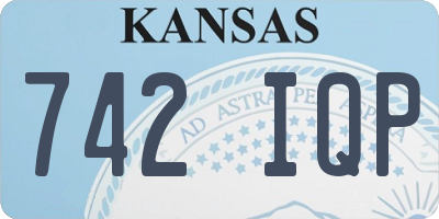 KS license plate 742IQP