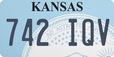 KS license plate 742IQV