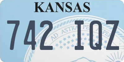 KS license plate 742IQZ