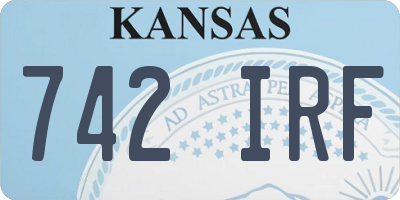 KS license plate 742IRF