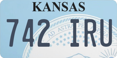 KS license plate 742IRU
