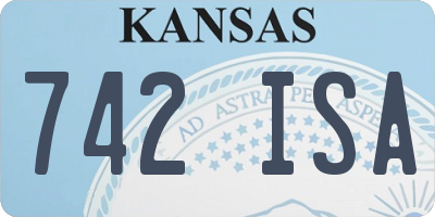 KS license plate 742ISA