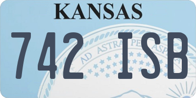 KS license plate 742ISB
