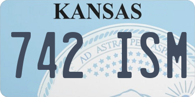 KS license plate 742ISM
