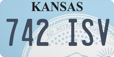 KS license plate 742ISV