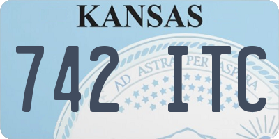 KS license plate 742ITC