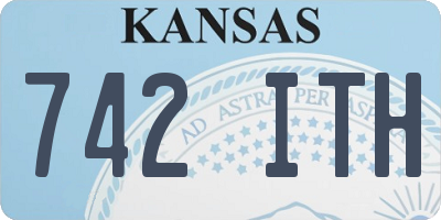 KS license plate 742ITH