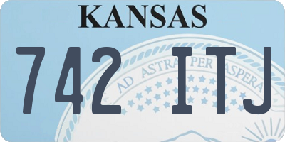 KS license plate 742ITJ