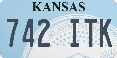 KS license plate 742ITK