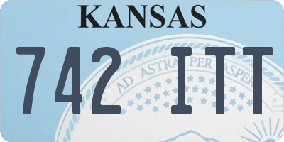 KS license plate 742ITT