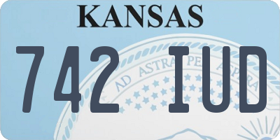 KS license plate 742IUD