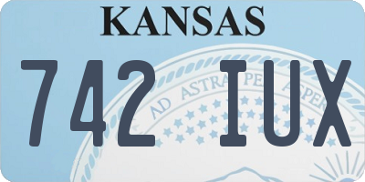 KS license plate 742IUX