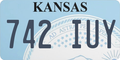 KS license plate 742IUY
