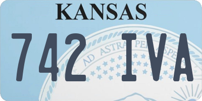 KS license plate 742IVA
