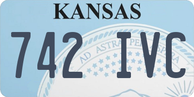 KS license plate 742IVC
