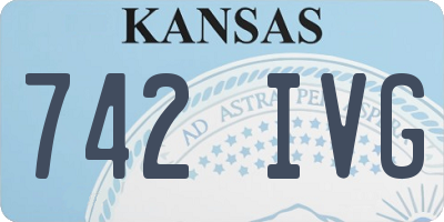 KS license plate 742IVG