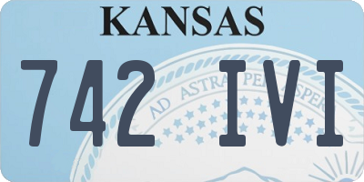 KS license plate 742IVI