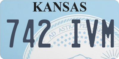 KS license plate 742IVM