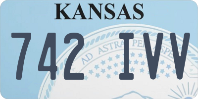 KS license plate 742IVV
